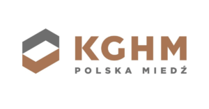 Logo spółki KGHM Polska Miedź - kopalnie miedzi, górnictwo
